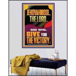 JEHOVAH NISSI THE LORD WHO GIVE YOU VICTORY  Bible Verses Art Prints  GWPEACE11970  "12X14"