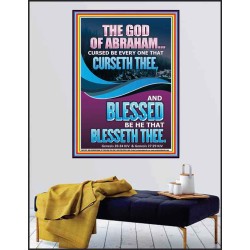CURSED BE EVERY ONE THAT CURSETH THEE BLESSED IS EVERY ONE THAT BLESSED THEE  Scriptures Wall Art  GWPEACE11972  "12X14"
