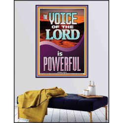 THE VOICE OF THE LORD IS POWERFUL  Scriptures Décor Wall Art  GWPEACE11977  "12X14"