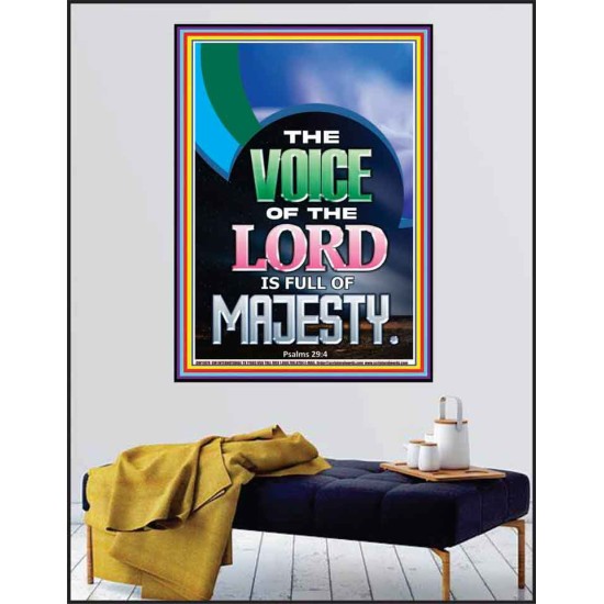 THE VOICE OF THE LORD IS FULL OF MAJESTY  Scriptural Décor Poster  GWPEACE11978  