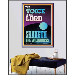 THE VOICE OF THE LORD SHAKETH THE WILDERNESS  Christian Poster Art  GWPEACE11981  