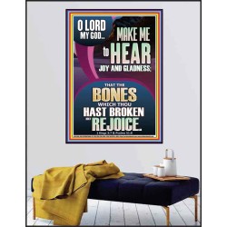 MAKE ME TO HEAR JOY AND GLADNESS  Scripture Poster Signs  GWPEACE11988  "12X14"