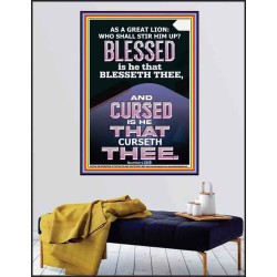 BLESSED IS HE THAT BLESSETH THEE  Encouraging Bible Verse Poster  GWPEACE11994  "12X14"