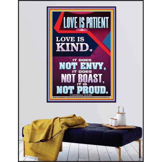 LOVE IS PATIENT AND KIND AND DOES NOT ENVY  Christian Paintings  GWPEACE12005  