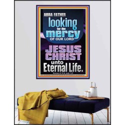 LOOKING FOR THE MERCY OF OUR LORD JESUS CHRIST UNTO ETERNAL LIFE  Bible Verses Wall Art  GWPEACE12120  "12X14"