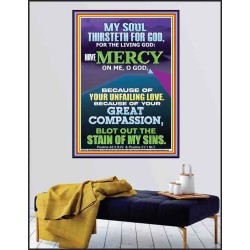BECAUSE OF YOUR UNFAILING LOVE AND GREAT COMPASSION  Religious Wall Art   GWPEACE12183  "12X14"