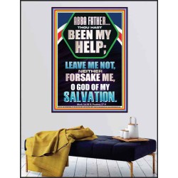 THOU HAST BEEN MY HELP O GOD OF MY SALVATION  Christian Wall Décor Poster  GWPEACE12190  "12X14"