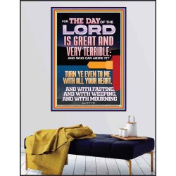 THE DAY OF THE LORD IS GREAT AND VERY TERRIBLE REPENT NOW  Art & Wall Décor  GWPEACE12196  "12X14"