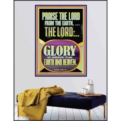 PRAISE THE LORD FROM THE EARTH  Contemporary Christian Paintings Poster  GWPEACE12200  "12X14"