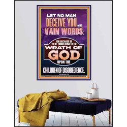 LET NO MAN DECEIVE YOU WITH VAIN WORDS  Church Picture  GWPEACE12226  "12X14"