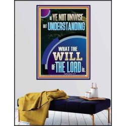 UNDERSTAND WHAT THE WILL OF THE LORD IS  Sanctuary Wall Picture Poster  GWPEACE12228  "12X14"