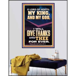 LORD OF HOSTS MY KING AND MY GOD  Christian Art Poster  GWPEACE12279  "12X14"
