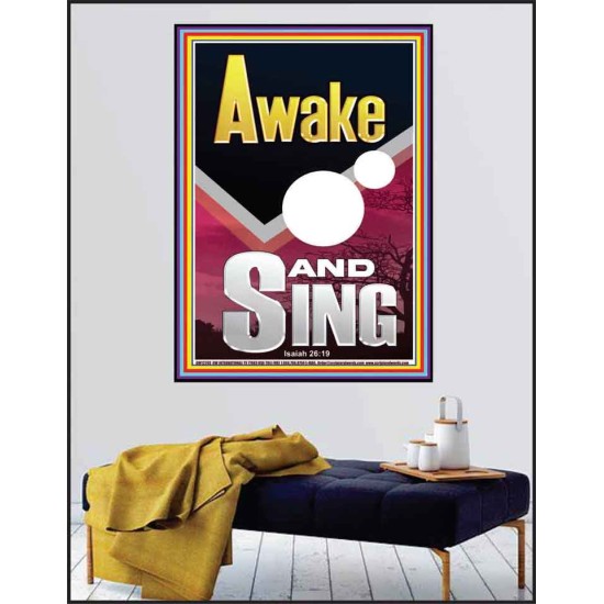 AWAKE AND SING  Bible Verse Poster  GWPEACE12293  