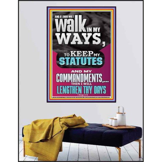 WALK IN MY WAYS AND KEEP MY COMMANDMENTS  Wall & Art Décor  GWPEACE12296  