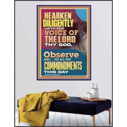 DO ALL HIS COMMANDMENTS THIS DAY  Wall & Art Décor  GWPEACE12297  "12X14"