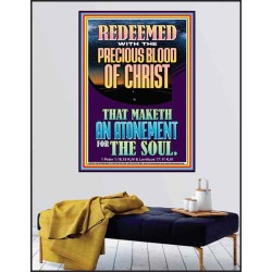 REDEEMED WITH THE PRECIOUS BLOOD OF CHRIST  Custom Wall Décor  GWPEACE12334  "12X14"