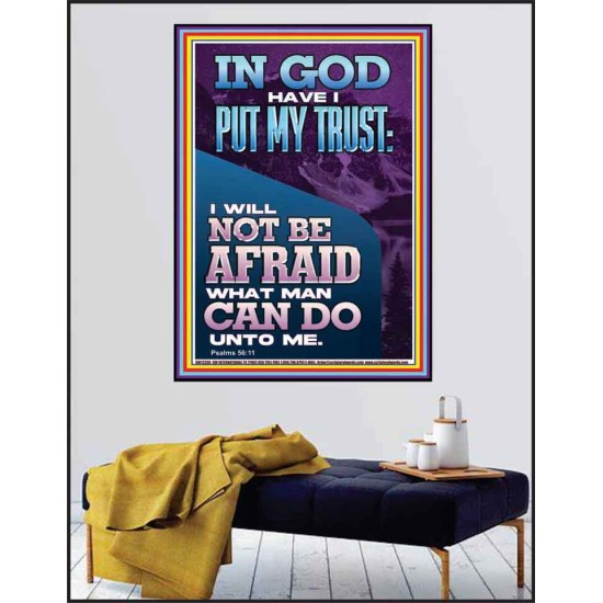 IN GOD HAVE I PUT MY TRUST  Unique Bible Verse Poster  GWPEACE12338  