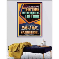 A WAY IN THE WILDERNESS AND RIVERS IN THE DESERT  Unique Bible Verse Poster  GWPEACE12344  