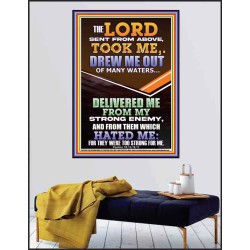 THE LORD DREW ME OUT OF MANY WATERS  New Wall Décor  GWPEACE12346  "12X14"