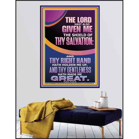GIVE ME THE SHIELD OF THY SALVATION  Art & Décor  GWPEACE12349  