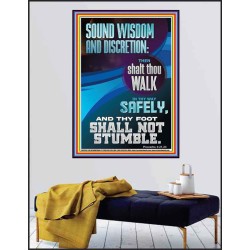 THY FOOT SHALL NOT STUMBLE  Bible Verse for Home Poster  GWPEACE12392  "12X14"
