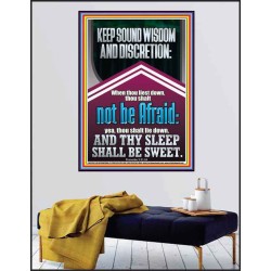 THY SLEEP SHALL BE SWEET  Printable Bible Verses to Poster  GWPEACE12393  "12X14"