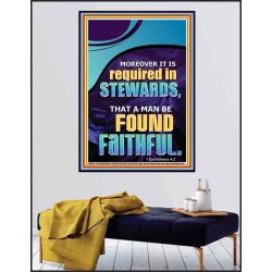 BE FOUND FAITHFUL  Sanctuary Wall Poster  GWPEACE12651  "12X14"