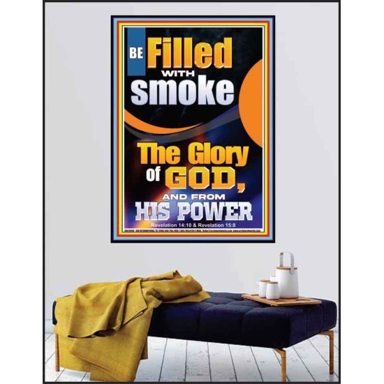 BE FILLED WITH SMOKE THE GLORY OF GOD AND FROM HIS POWER  Church Picture  GWPEACE12658  