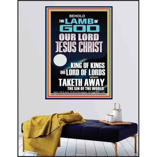 THE LAMB OF GOD OUR LORD JESUS CHRIST WHICH TAKETH AWAY THE SIN OF THE WORLD  Ultimate Power Poster  GWPEACE12664  