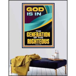 GOD IS IN THE GENERATION OF THE RIGHTEOUS  Ultimate Inspirational Wall Art  Poster  GWPEACE12679  "12X14"