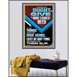 PAY MORE ATTENTION TO THE WORD OF THE BIBLE IT IS THE KEY TO ULTIMATE VICTORY  Church Poster  GWPEACE12685  "12X14"