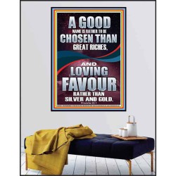 LOVING FAVOUR IS BETTER THAN SILVER AND GOLD  Scriptural Décor  GWPEACE13003  "12X14"
