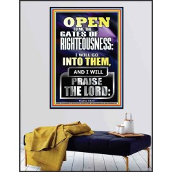 OPEN TO ME THE GATES OF RIGHTEOUSNESS I WILL GO INTO THEM  Biblical Paintings  GWPEACE13046  "12X14"