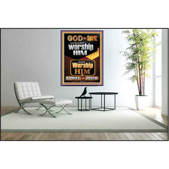 WORSHIP HIM IN SPIRIT AND TRUTH  Children Room Poster  GWPEACE10006  