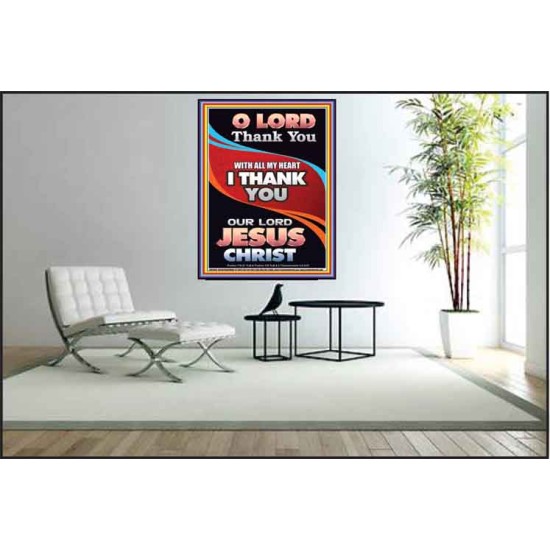 THANK YOU OUR LORD JESUS CHRIST  Sanctuary Wall Poster  GWPEACE10016  
