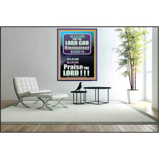 ALLELUIA THE LORD GOD OMNIPOTENT REIGNETH  Home Art Poster  GWPEACE10045  