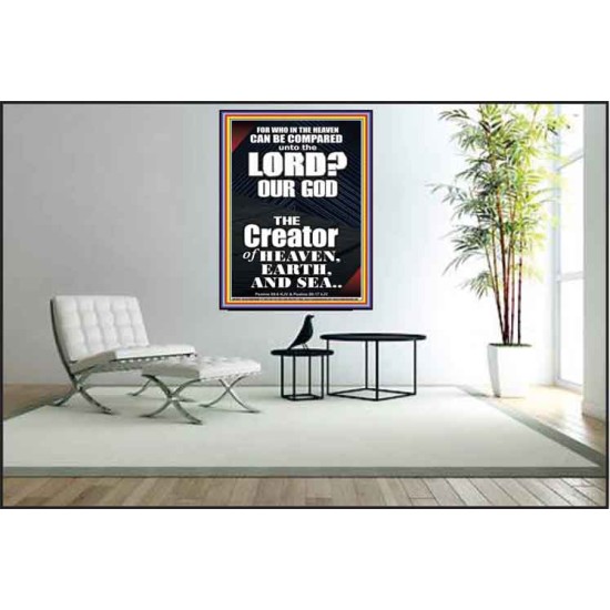 WHO IN THE HEAVEN CAN BE COMPARED TO JEHOVAH EL SHADDAI  Affordable Wall Art Prints  GWPEACE10073  