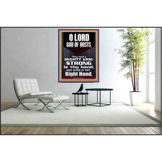 LORD GOD ALMIGHTY THOU HAST A MIGHTY ARM  Hallway Wall Poster  GWPEACE10078  