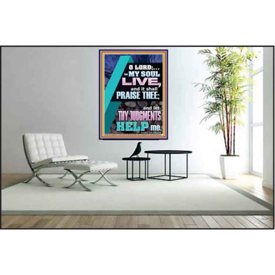 LET THY JUDGEMENTS HELP ME  Contemporary Christian Wall Art  GWPEACE11786  