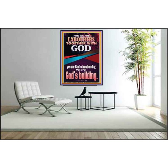 BE A CO-LABOURERS WITH GOD IN JEHOVAH HUSBANDRY  Christian Art Poster  GWPEACE11794  