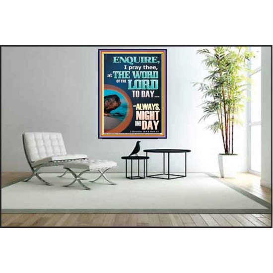 STUDY THE WORD OF THE LORD DAY AND NIGHT  Large Wall Accents & Wall Poster  GWPEACE11817  