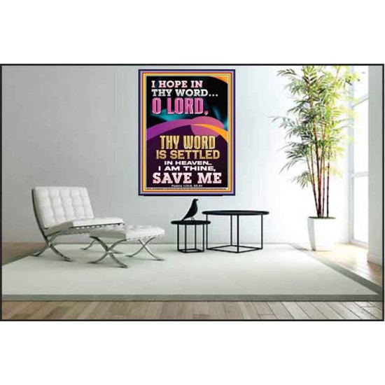 I AM THINE SAVE ME O LORD  Christian Quote Poster  GWPEACE11822  