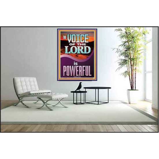 THE VOICE OF THE LORD IS POWERFUL  Scriptures Décor Wall Art  GWPEACE11977  