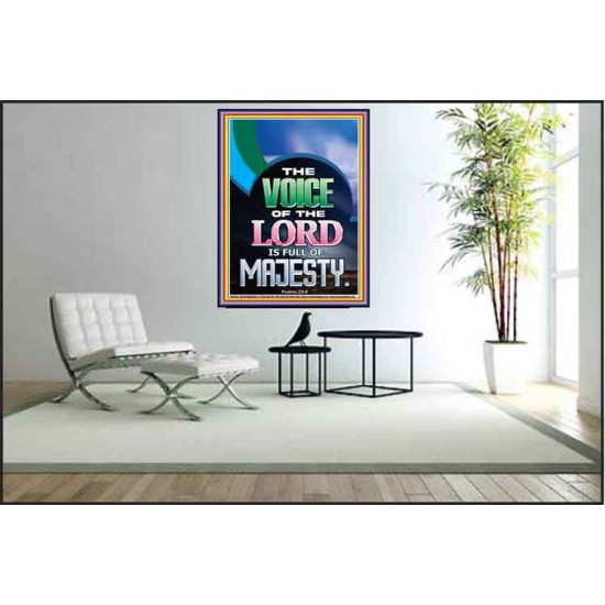 THE VOICE OF THE LORD IS FULL OF MAJESTY  Scriptural Décor Poster  GWPEACE11978  