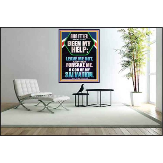 THOU HAST BEEN MY HELP O GOD OF MY SALVATION  Christian Wall Décor Poster  GWPEACE12190  