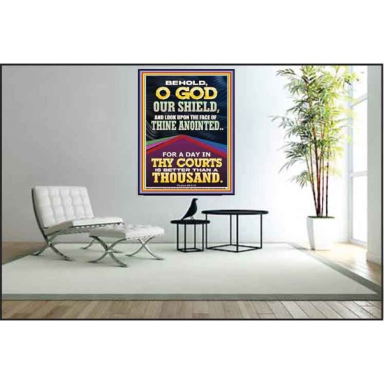 LOOK UPON THE FACE OF THINE ANOINTED O GOD  Contemporary Christian Wall Art  GWPEACE12242  