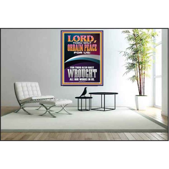 ORDAIN PEACE FOR US O LORD  Christian Wall Art  GWPEACE12291  
