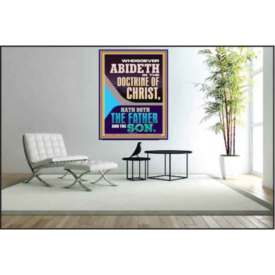 ABIDETH IN THE DOCTRINE OF CHRIST  Custom Christian Artwork Poster  GWPEACE12330  