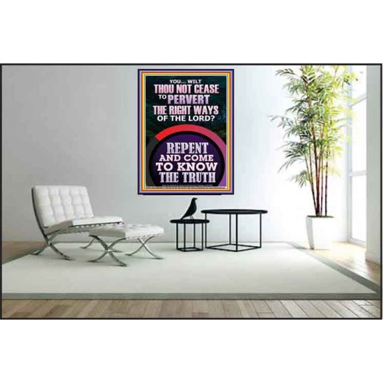 REPENT AND COME TO KNOW THE TRUTH  Large Custom Poster   GWPEACE12354  