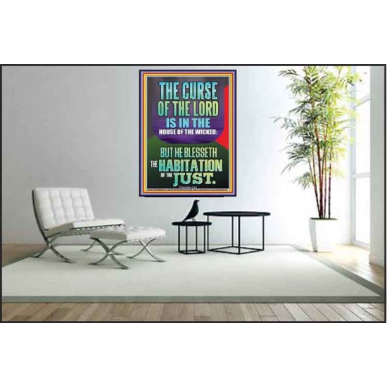 THE LORD BLESSED THE HABITATION OF THE JUST  Large Scriptural Wall Art  GWPEACE12399  
